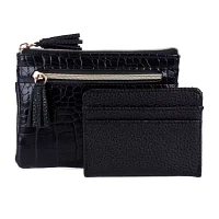 Julia Buxton Large Id Coin Case Womens RFID Blocking Wallet