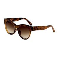 Adrienne Vittadini   Beveled Round Cateye Marigold Womens UV Protection Round Sunglasses