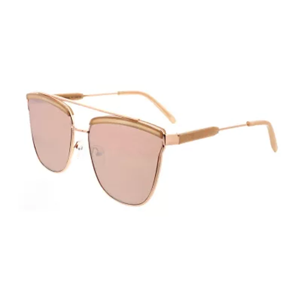 Adrienne Vittadini Deep Square Cat Combo With Top Bar Womens UV Protection Square Sunglasses