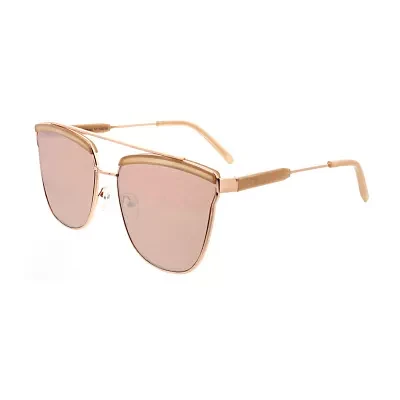 Adrienne Vittadini   Deep Square Cat Combo With Top Bar Womens UV Protection Square Sunglasses