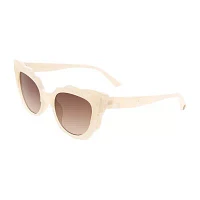 BCBGeneration Cream Scalloped Cateye Womens UV Protection Cat Eye Sunglasses