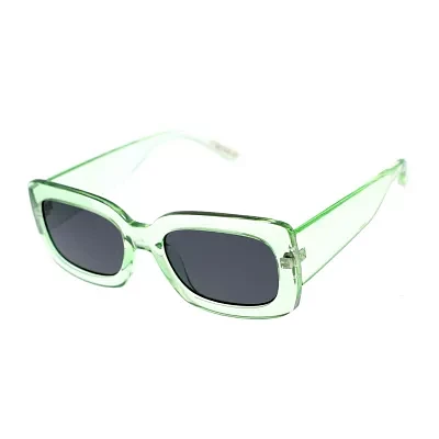 BCBGeneration Chunky Mint Rectangle Crystal Womens UV Protection Rectangular Sunglasses