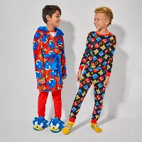 Little & Big Boys Knee Length Long Sleeve Sonic the Hedgehog Robe