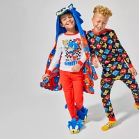 Little & Big Boys Knee Length Long Sleeve Sonic the Hedgehog Robe