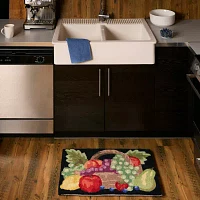 Loloi Fruit Basket Hand Hooked with Memory Foam 18"X30" Kitchen Mat