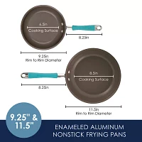 Rachael Ray Cucina 2-pc. Non-Stick Skillet Set