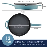 Rachael Ray NITRO Cast Iron 12" Skillet