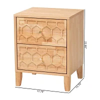 Hosea 2-Drawer Nightstand