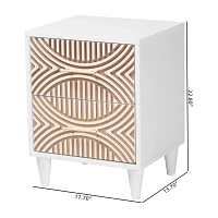 Louetta 2-Drawer Nightstand