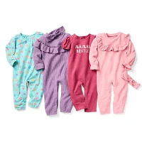 Okie Dokie Baby Girls Long Sleeve Jumpsuit