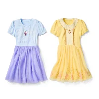 Disney Collection Little & Big Girls Short Sleeve Belle Tutu Dress