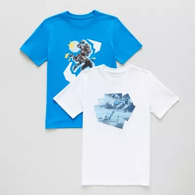 Xersion Little & Big Boys 2-pc. Crew Neck Short Sleeve Graphic T-Shirt