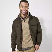 Dockers Mens Lined Water Resistant Midweight Bomber Jacket