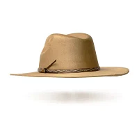 Western Express Pinch Front Flat Brim Fashion Mens Cowboy Hat