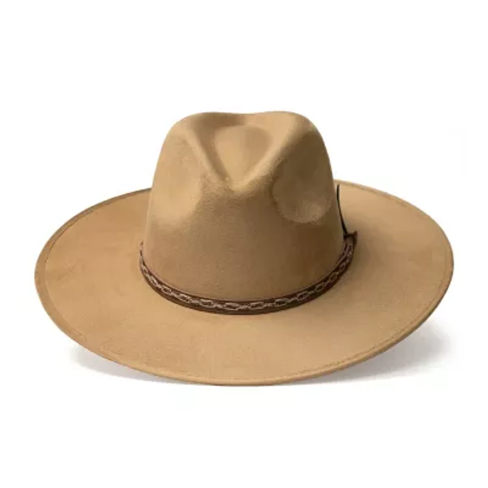 Western Express Pinch Front Flat Brim Fashion Mens Cowboy Hat