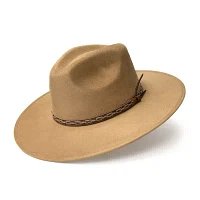 Western Express Pinch Front Flat Brim Fashion Mens Cowboy Hat