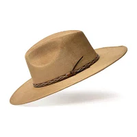 Western Express Pinch Front Flat Brim Fashion Mens Cowboy Hat