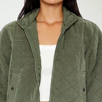 Forever 21 Quilted Lightweight Womens Juniors Bomber Jacket