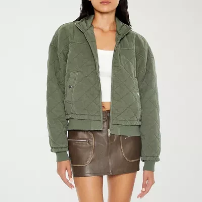 Forever 21 Quilted Lightweight Womens Juniors Bomber Jacket