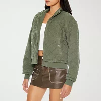 Forever 21 Quilted Lightweight Womens Juniors Bomber Jacket