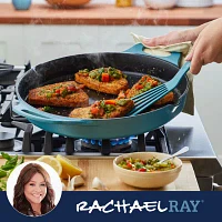 Rachael Ray Nitro Cast Iron 14" Skillet with Side Handles