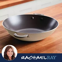 Rachael Ray Cucina Hard Anodized 14" Skillet with Helper Handle