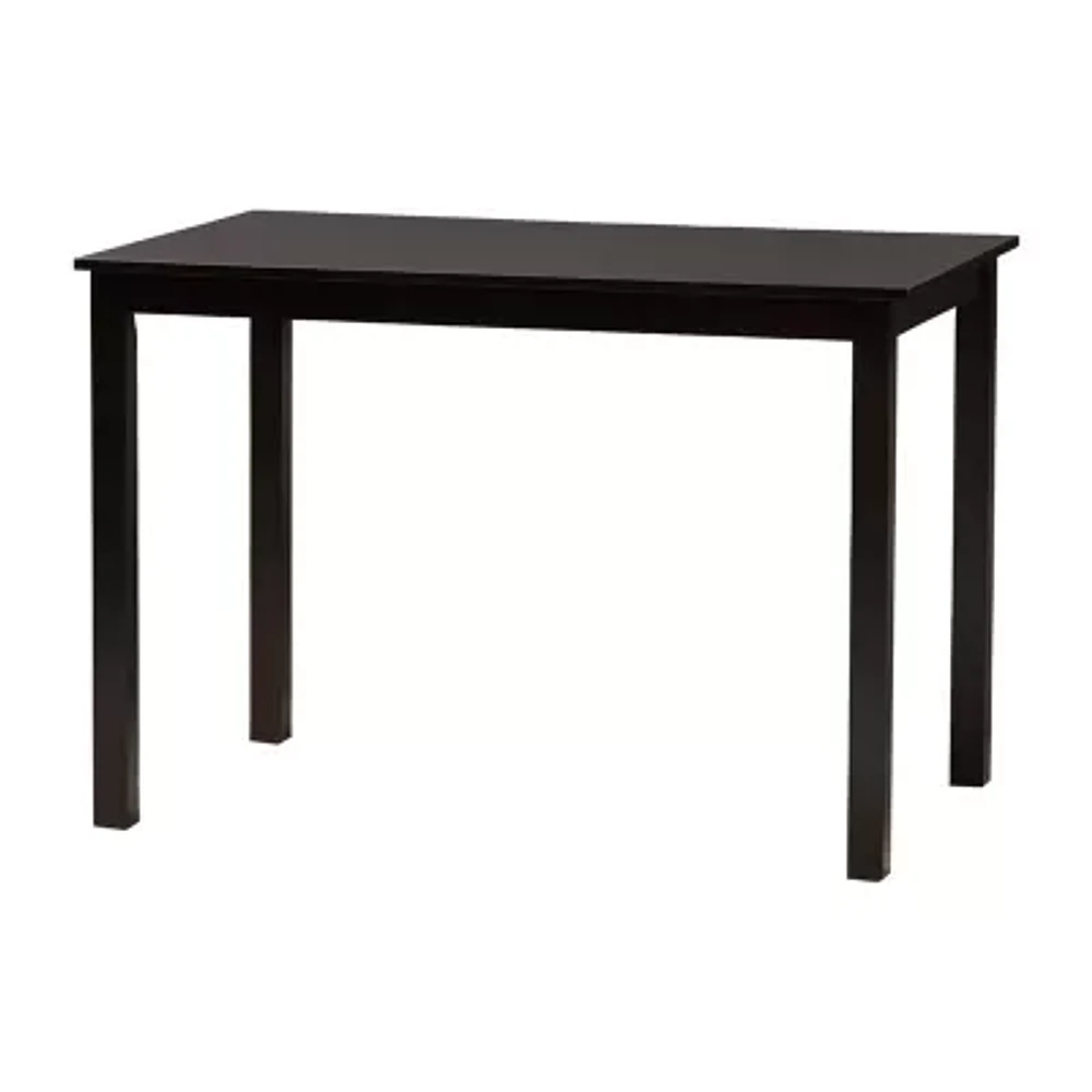 Eveline Rectangular Wood-Top Dining Table