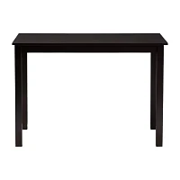 Eveline Rectangular Wood-Top Dining Table