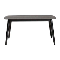 Flora Rectangular Wood-Top Dining Table