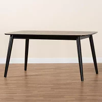 Flora Rectangular Wood-Top Dining Table