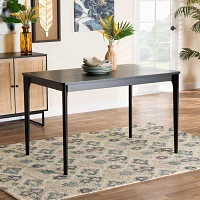 Sherwin Rectangular Wood-Top Dining Table