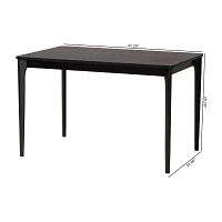 Sherwin Rectangular Wood-Top Dining Table