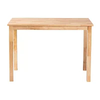 Eveline Rectangular Wood-Top Dining Table