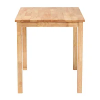 Eveline Rectangular Wood-Top Dining Table