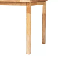 Eveline Rectangular Wood-Top Dining Table