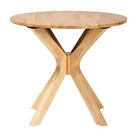 Kenji Round Wood-Top Dining Table