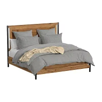 Norcross King Panel Bed in Hickory