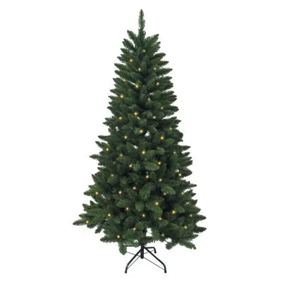 Kurt Adler 6 ft. Pre-Lit LED Green Pine Christmas Tree