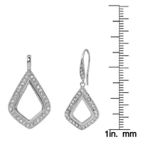 White Crystal Sterling Silver 2-pc. Jewelry Set