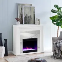 Gadia Mirrored Color Changing Fireplace