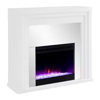 Gadia Mirrored Color Changing Fireplace