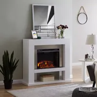 Eldines Stainless Steel Electric Fireplace