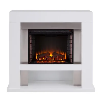 Eldines Stainless Steel Electric Fireplace