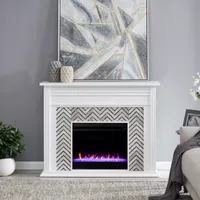 Andley Tiled Marble Fireplace