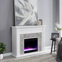 Andley Tiled Marble Fireplace