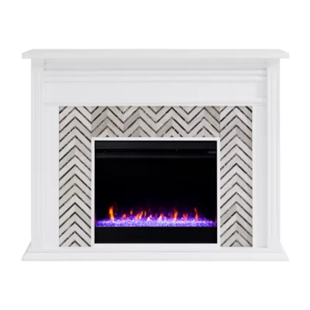 Andley Tiled Marble Fireplace