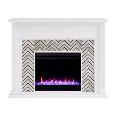 Andley Tiled Marble Fireplace
