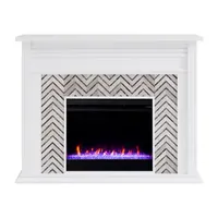 Andley Tiled Marble Fireplace