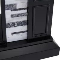 Dadna Faux Marble Electric Fireplace