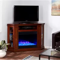 Gadon Color Changing Fireplace in Mahogany Finish